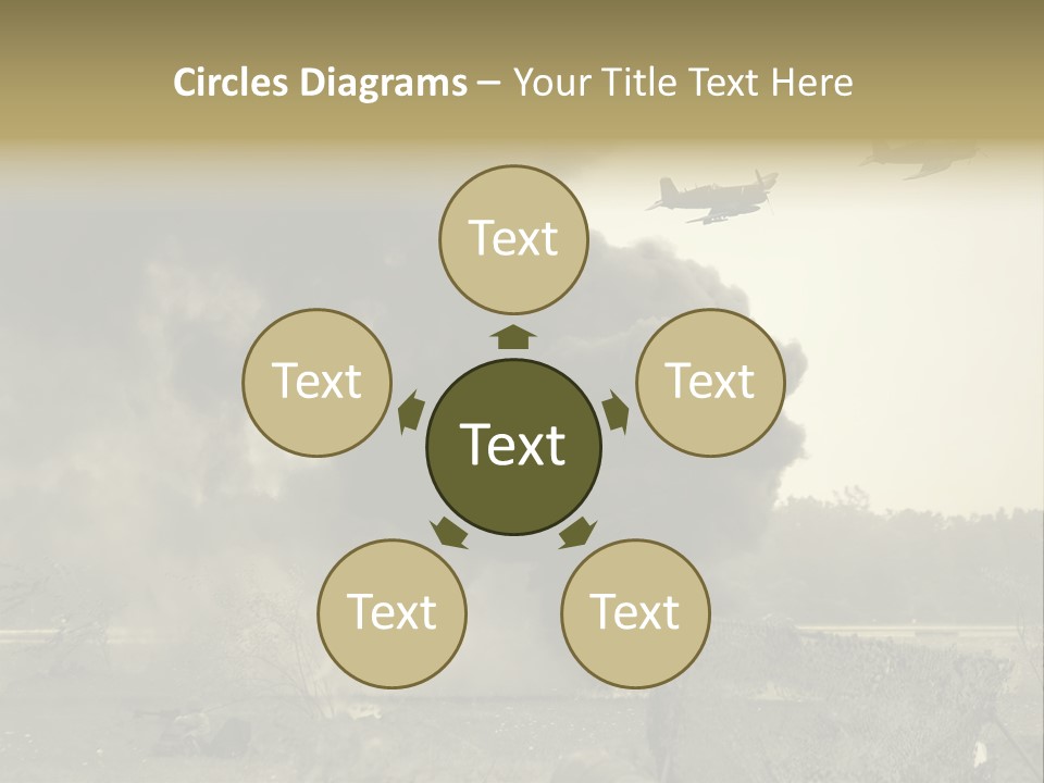 War Sepia Warfare PowerPoint Template