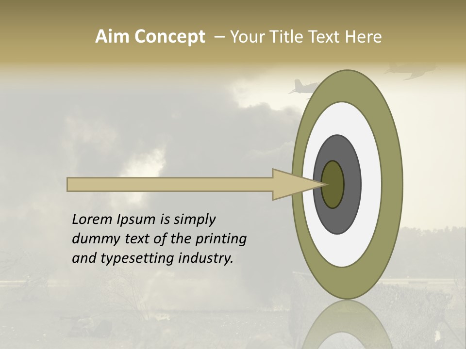 War Sepia Warfare PowerPoint Template
