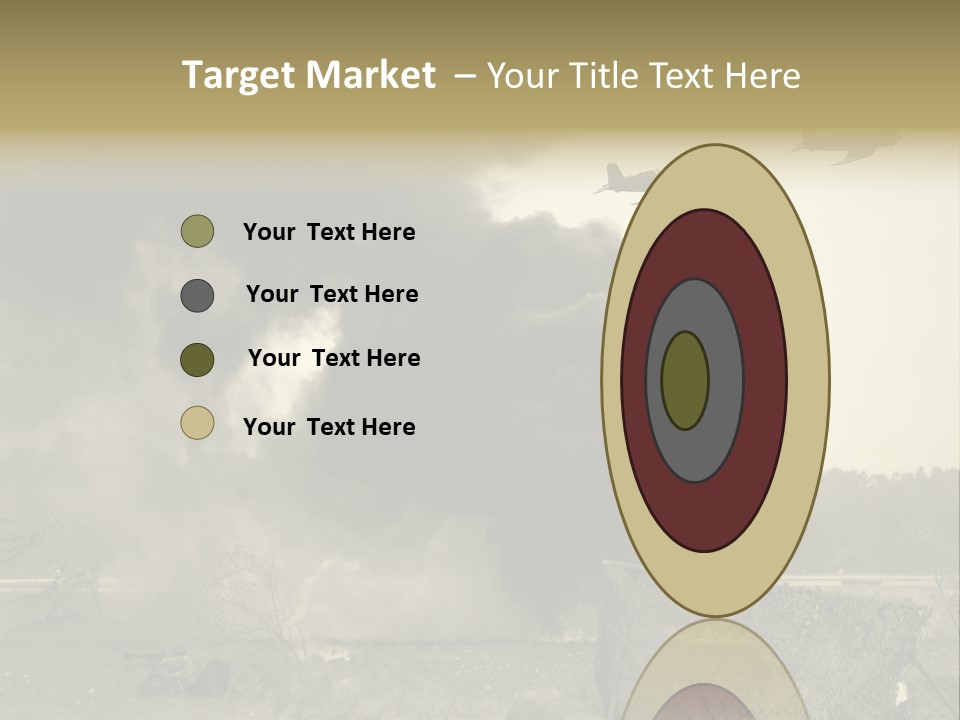 War Sepia Warfare PowerPoint Template