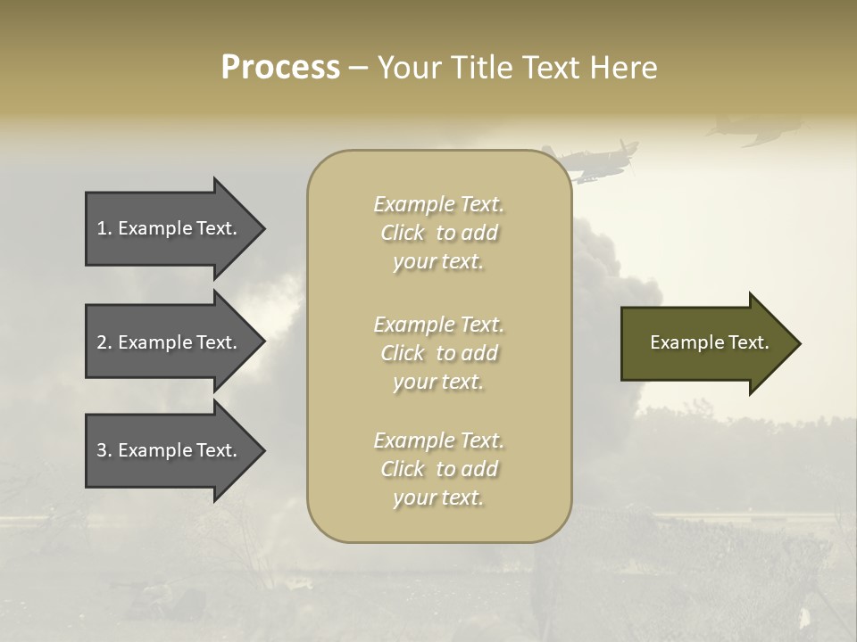 War Sepia Warfare PowerPoint Template