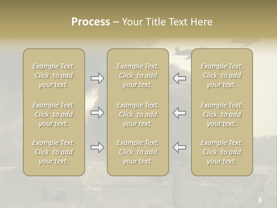 War Sepia Warfare PowerPoint Template