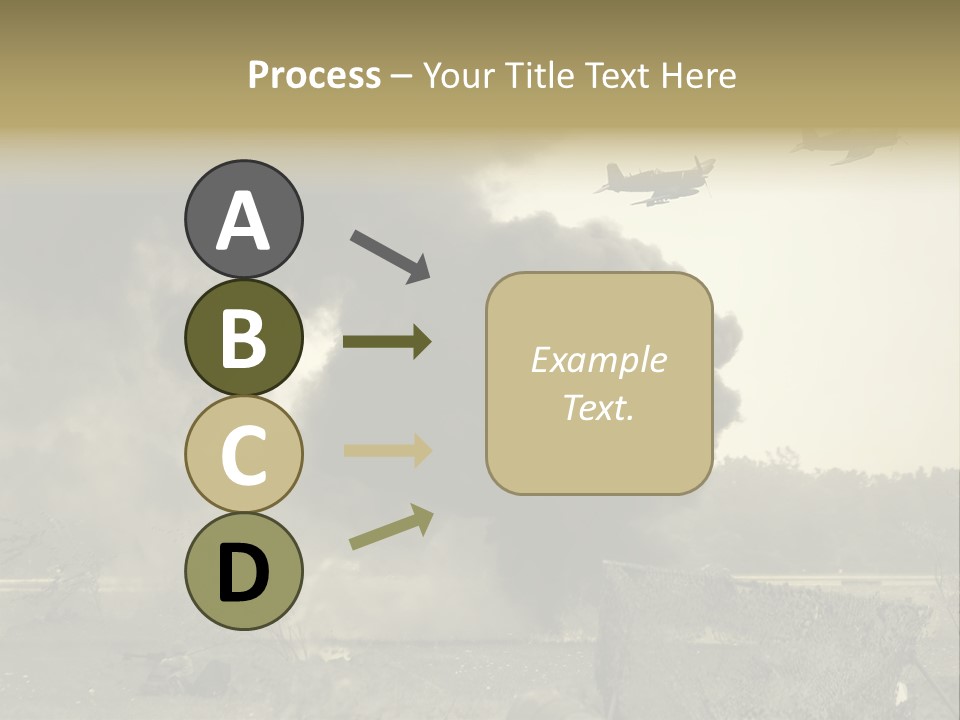 War Sepia Warfare PowerPoint Template
