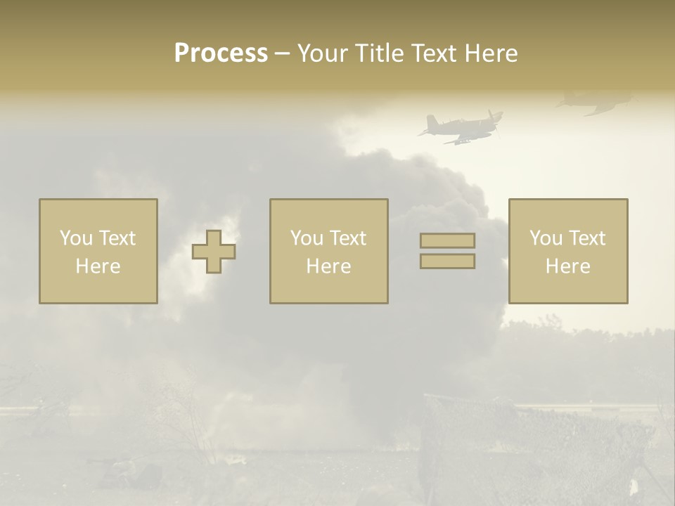 War Sepia Warfare PowerPoint Template