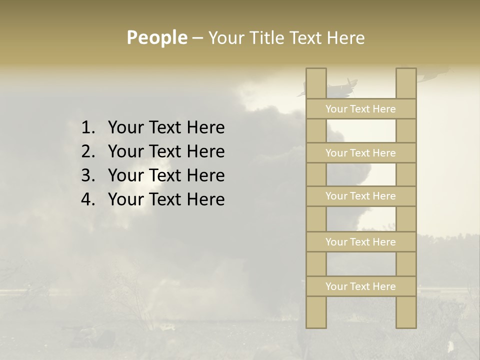 War Sepia Warfare PowerPoint Template