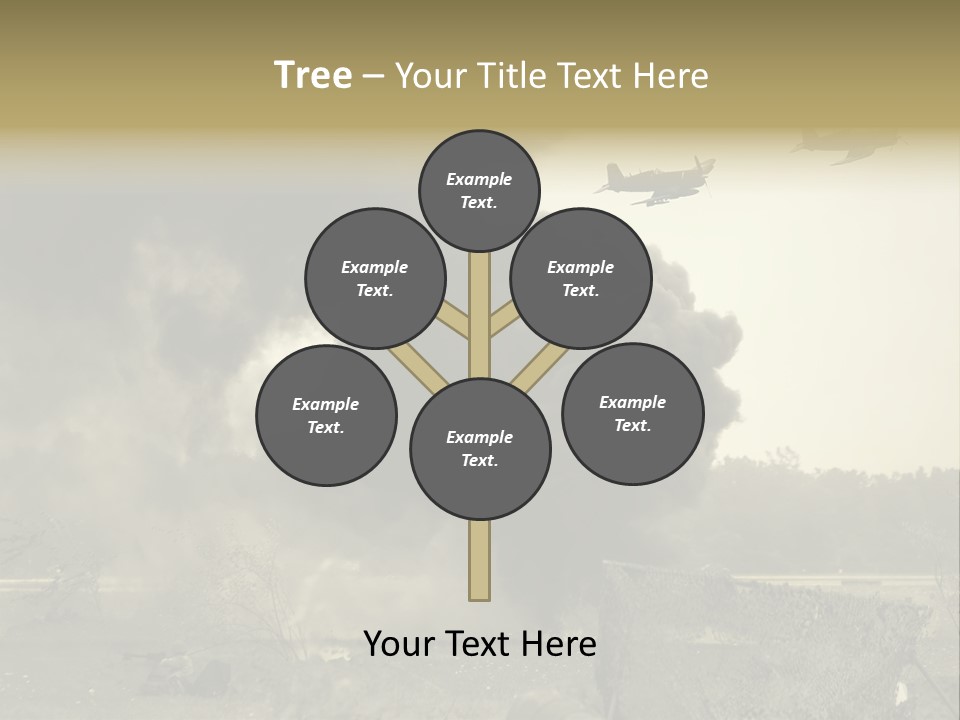 War Sepia Warfare PowerPoint Template