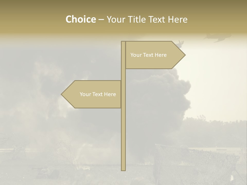 War Sepia Warfare PowerPoint Template