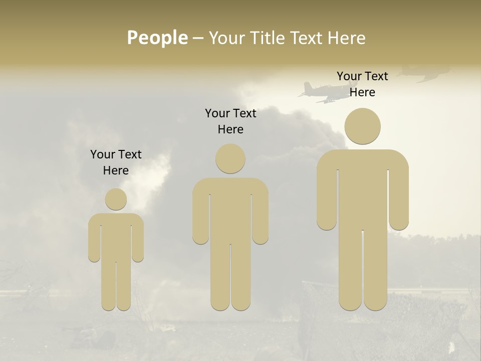 War Sepia Warfare PowerPoint Template