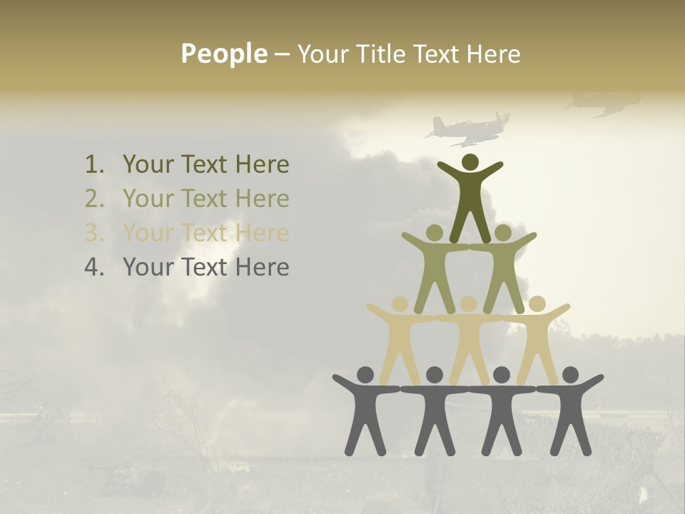 War Sepia Warfare PowerPoint Template