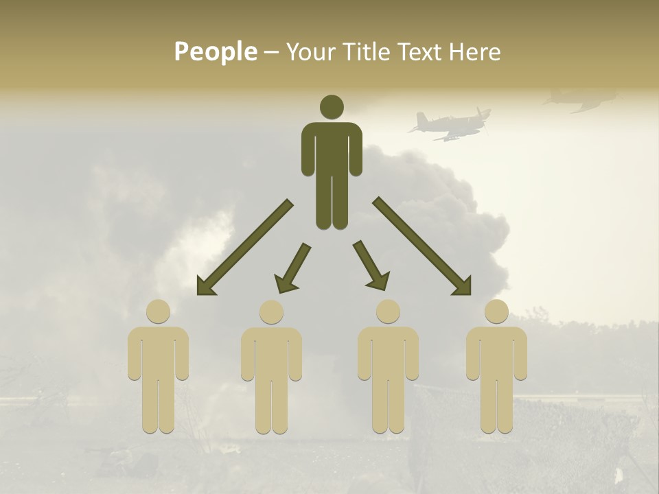 War Sepia Warfare PowerPoint Template
