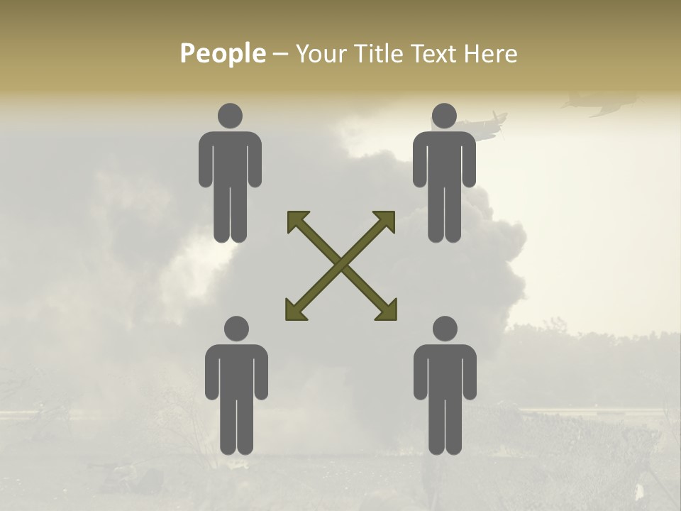 War Sepia Warfare PowerPoint Template