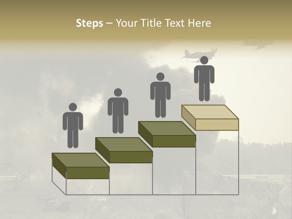 War Sepia Warfare PowerPoint Template