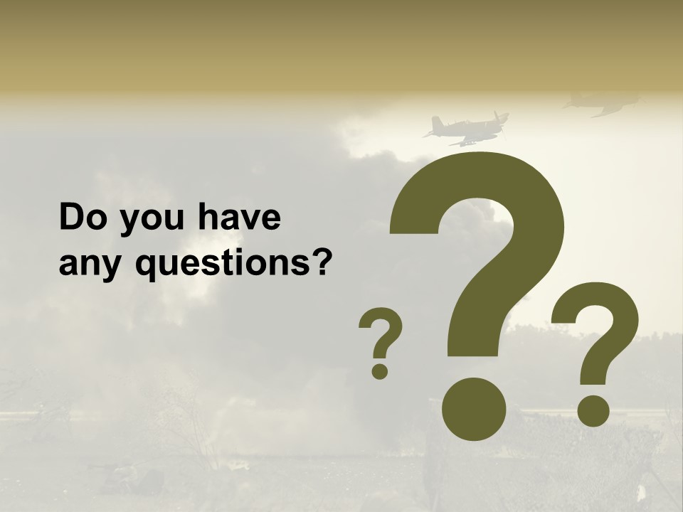 War Sepia Warfare PowerPoint Template