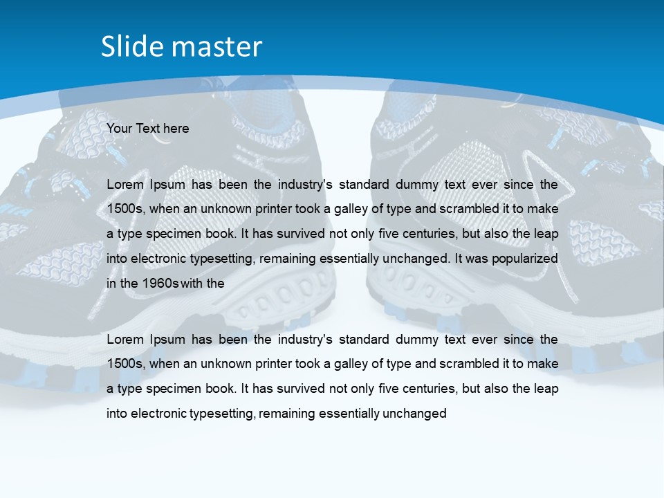 Modern Style Sneakers PowerPoint Template