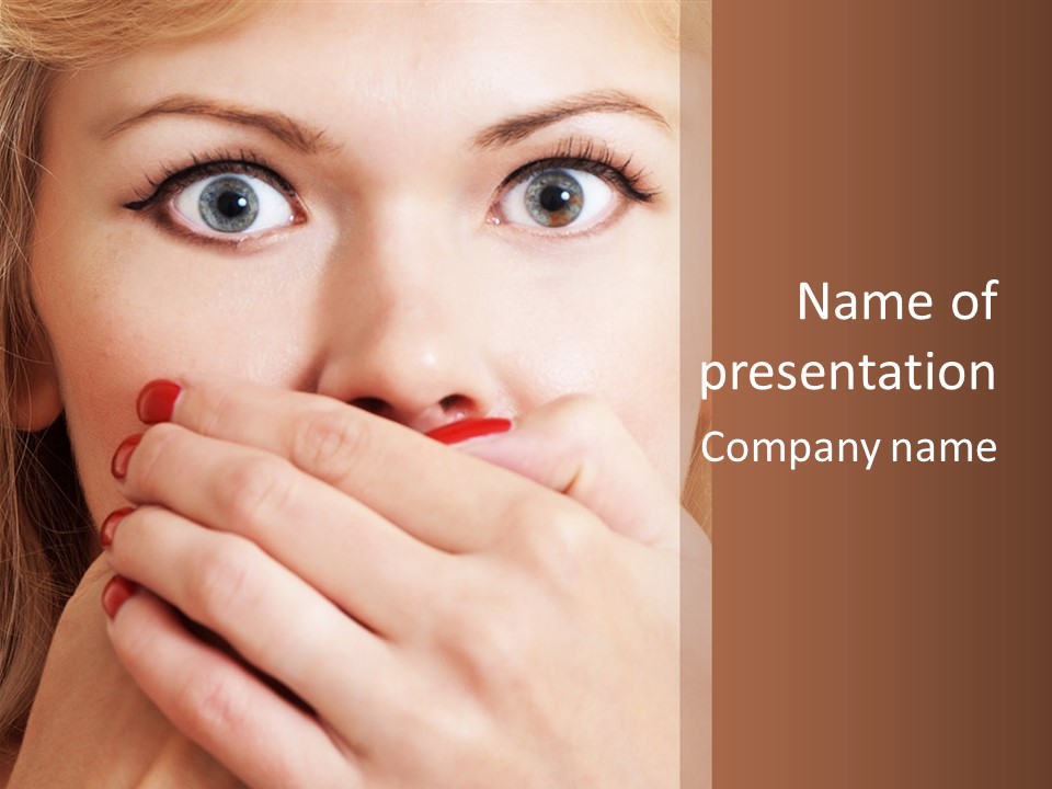 Hearsay Sound Amazed PowerPoint Template