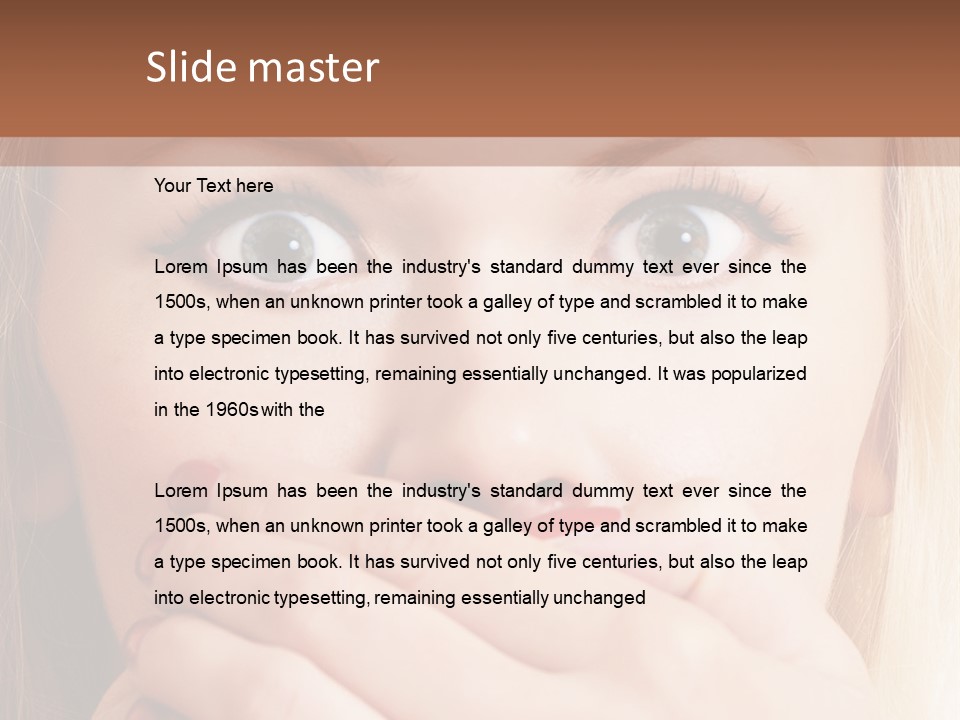 Hearsay Sound Amazed PowerPoint Template