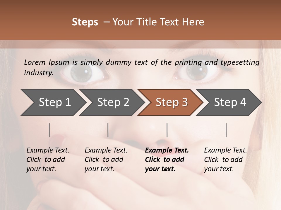 Hearsay Sound Amazed PowerPoint Template