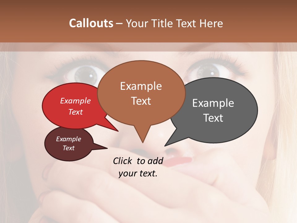 Hearsay Sound Amazed PowerPoint Template