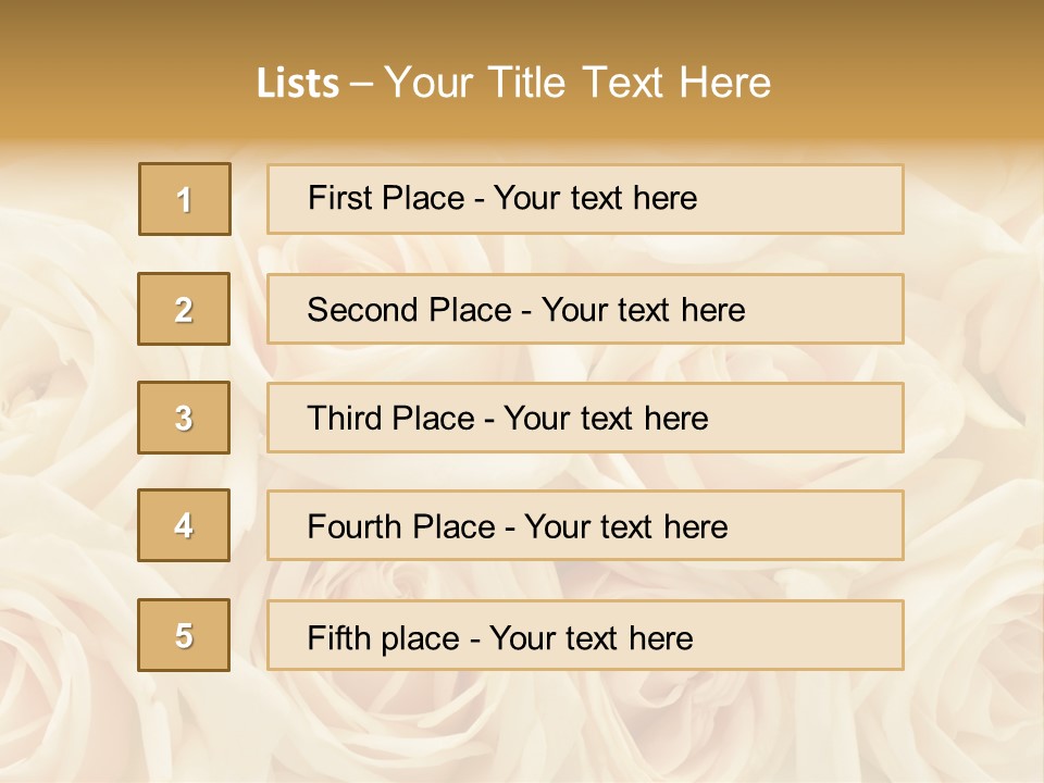 Background Love Flora PowerPoint Template