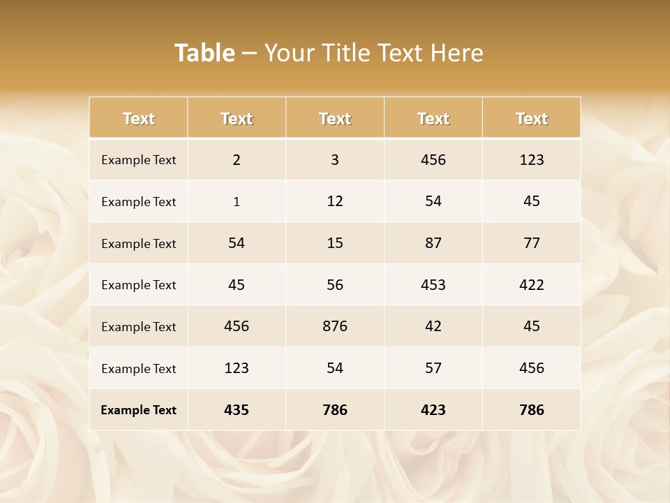 Background Love Flora PowerPoint Template
