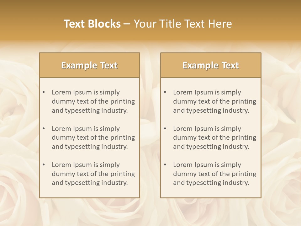 Background Love Flora PowerPoint Template