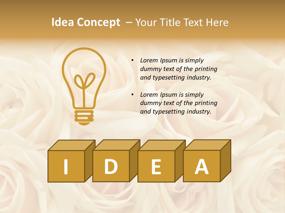 Background Love Flora PowerPoint Template