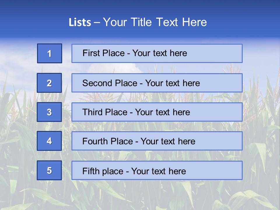 Field Summer Crop PowerPoint Template