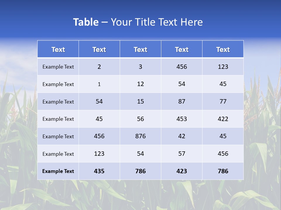 Field Summer Crop PowerPoint Template