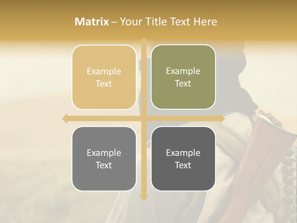 Armed Terrorist Iraq War PowerPoint Template