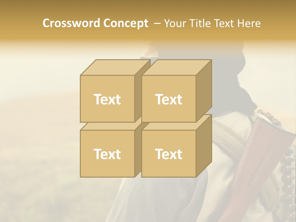 Armed Terrorist Iraq War PowerPoint Template