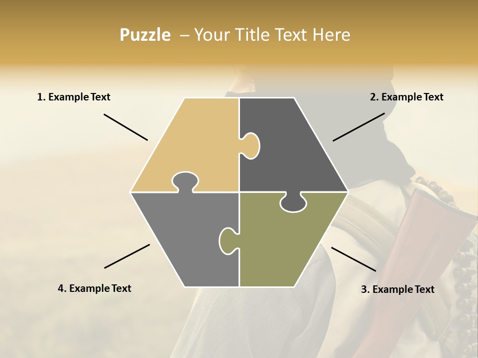 Armed Terrorist Iraq War PowerPoint Template