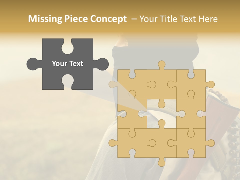 Armed Terrorist Iraq War PowerPoint Template