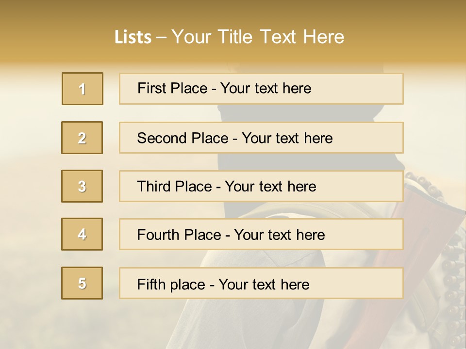 Armed Terrorist Iraq War PowerPoint Template