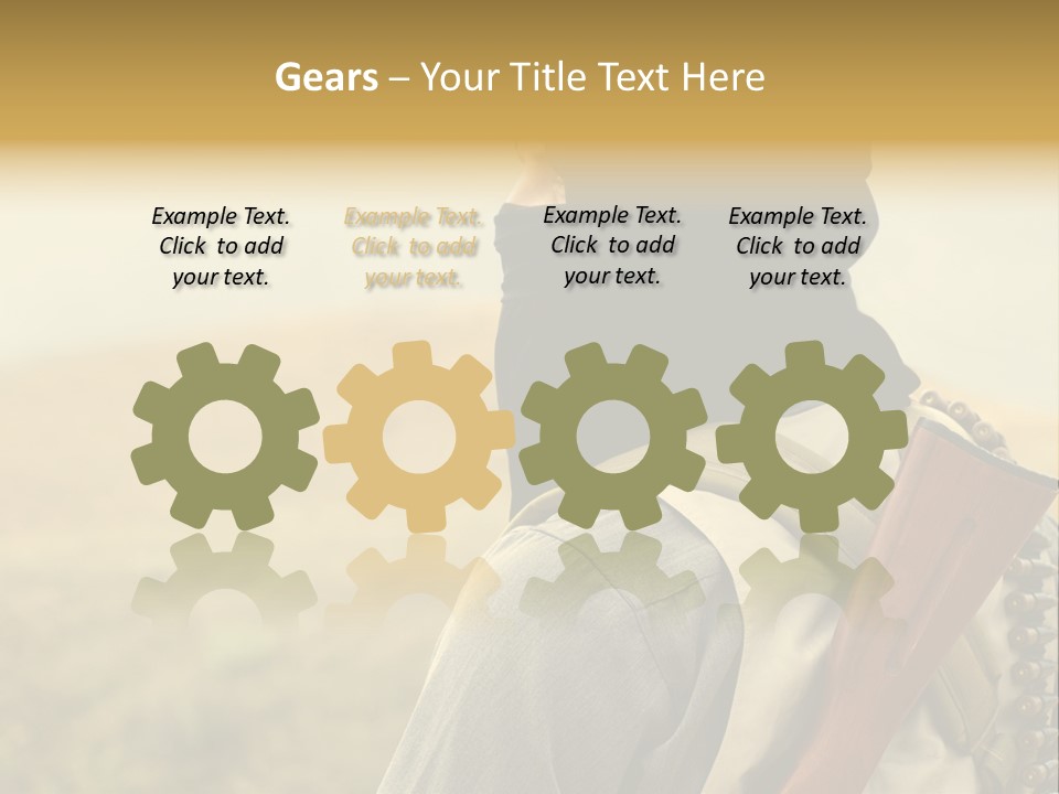 Armed Terrorist Iraq War PowerPoint Template