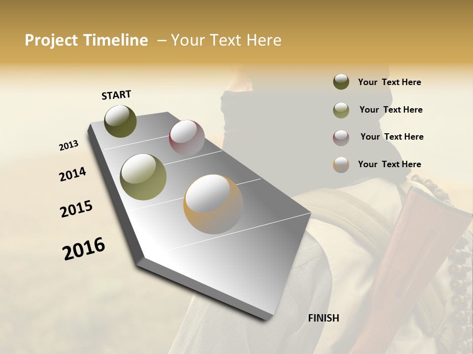 Armed Terrorist Iraq War PowerPoint Template