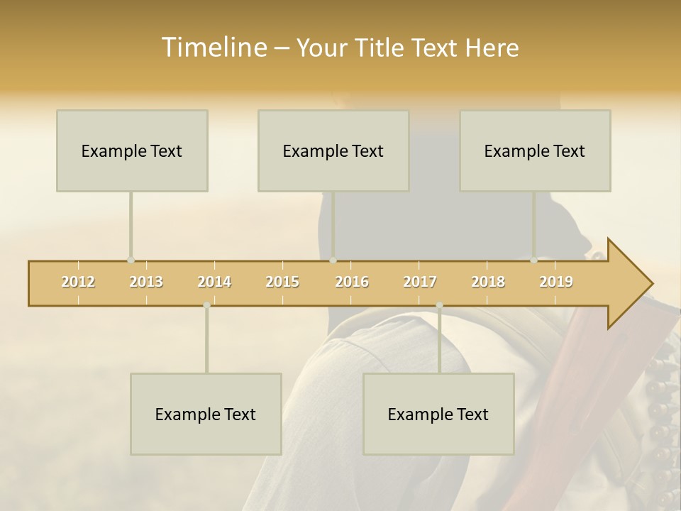 Armed Terrorist Iraq War PowerPoint Template