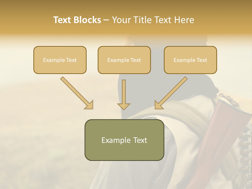 Armed Terrorist Iraq War PowerPoint Template