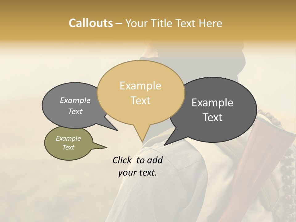 Armed Terrorist Iraq War PowerPoint Template