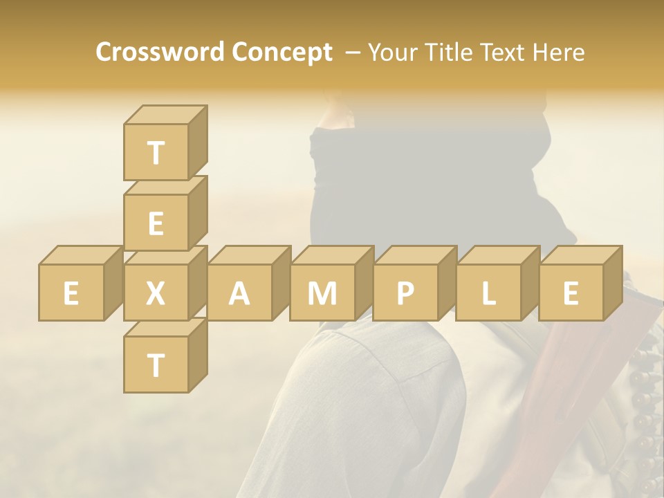 Armed Terrorist Iraq War PowerPoint Template