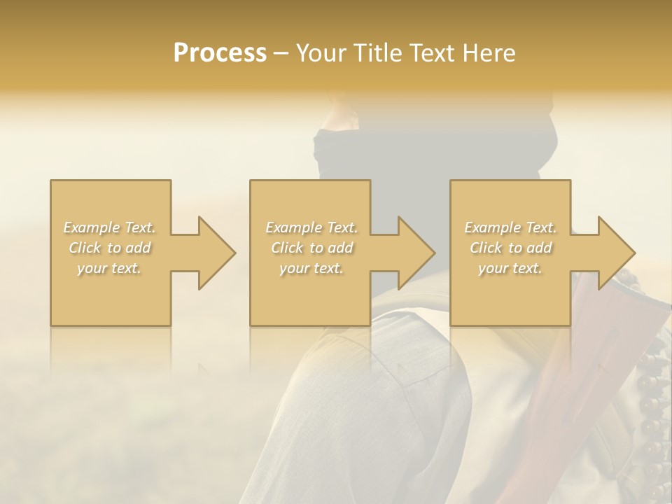 Armed Terrorist Iraq War PowerPoint Template