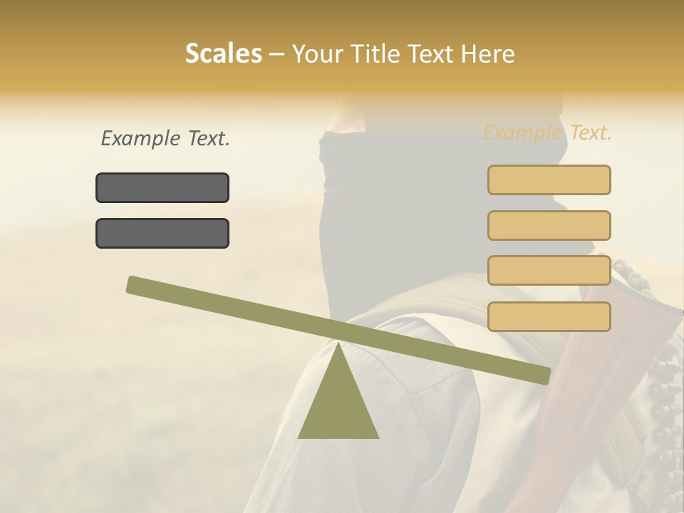 Armed Terrorist Iraq War PowerPoint Template