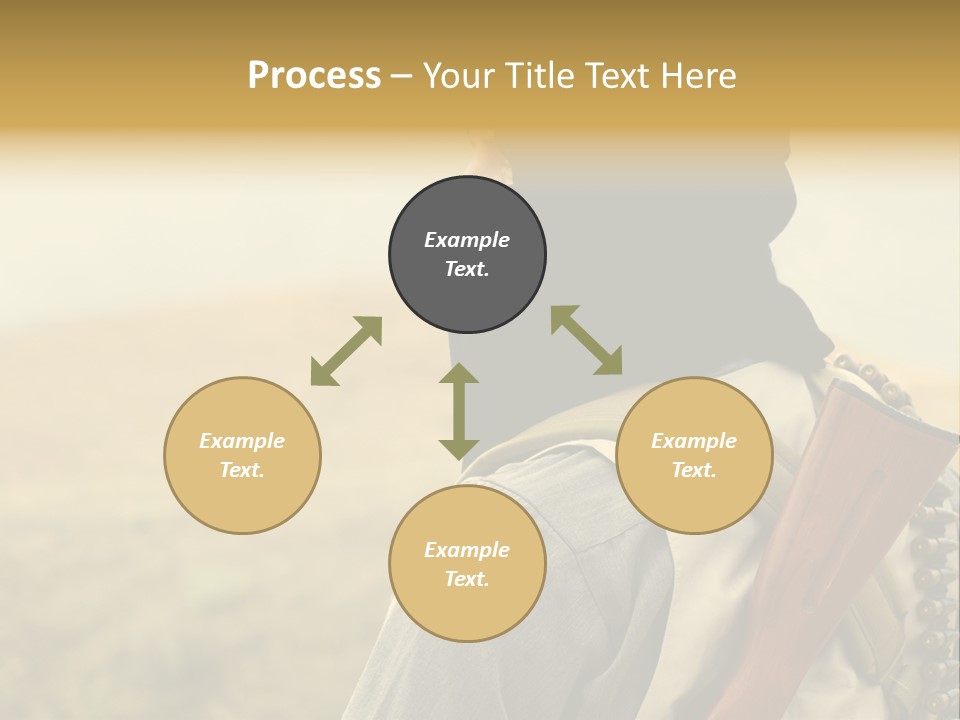Armed Terrorist Iraq War PowerPoint Template
