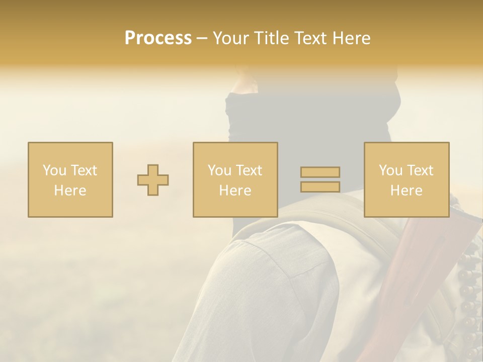 Armed Terrorist Iraq War PowerPoint Template