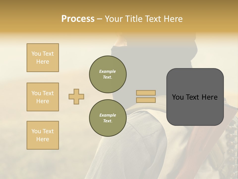 Armed Terrorist Iraq War PowerPoint Template