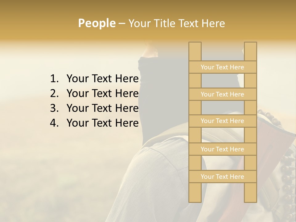 Armed Terrorist Iraq War PowerPoint Template