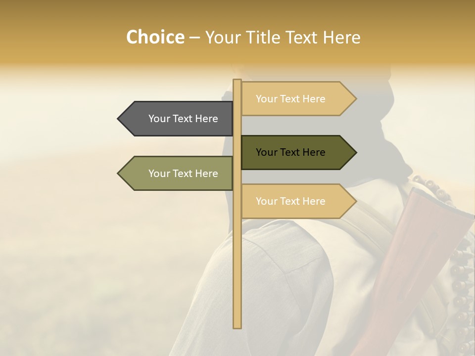 Armed Terrorist Iraq War PowerPoint Template