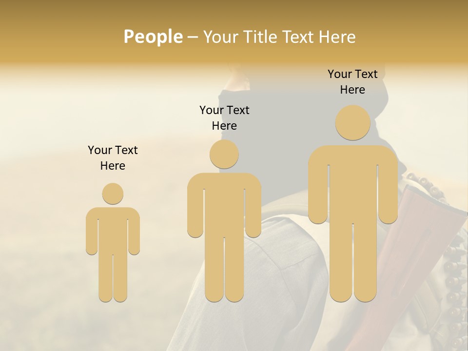 Armed Terrorist Iraq War PowerPoint Template