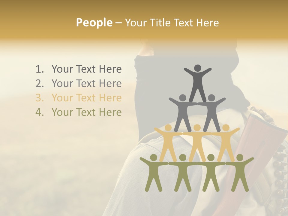 Armed Terrorist Iraq War PowerPoint Template