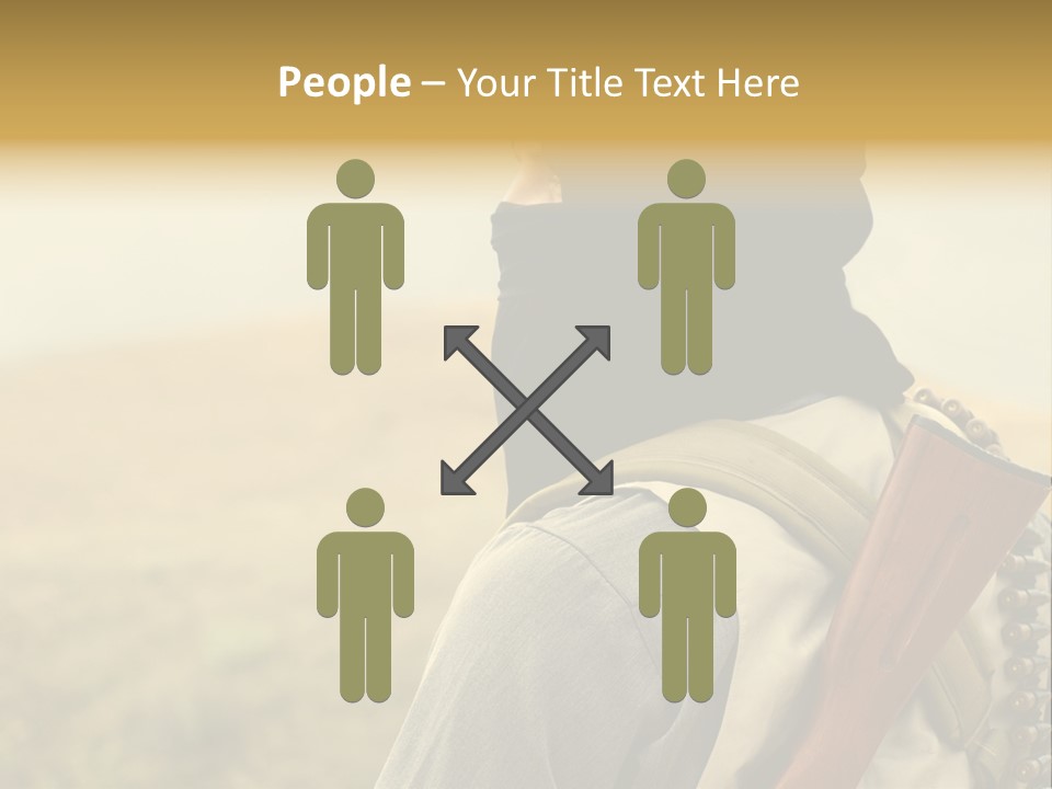 Armed Terrorist Iraq War PowerPoint Template