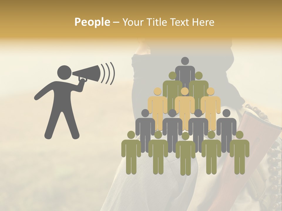 Armed Terrorist Iraq War PowerPoint Template