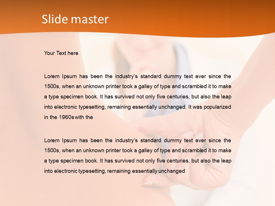 Naked Surgery Plastic PowerPoint Template